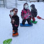 Fête des neiges, parcours psychomoteur extérieur